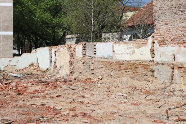 Brick Wall Demolition in Norman