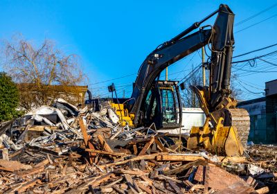 Demolition Equipment at Work